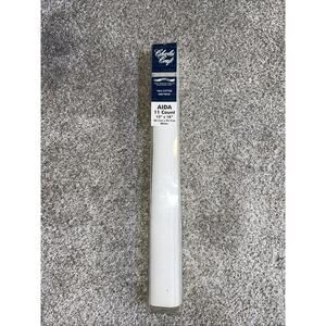 Charles Craft Siler Quality Cross Stitch Fabric Antique White 15" x 18" Cotton